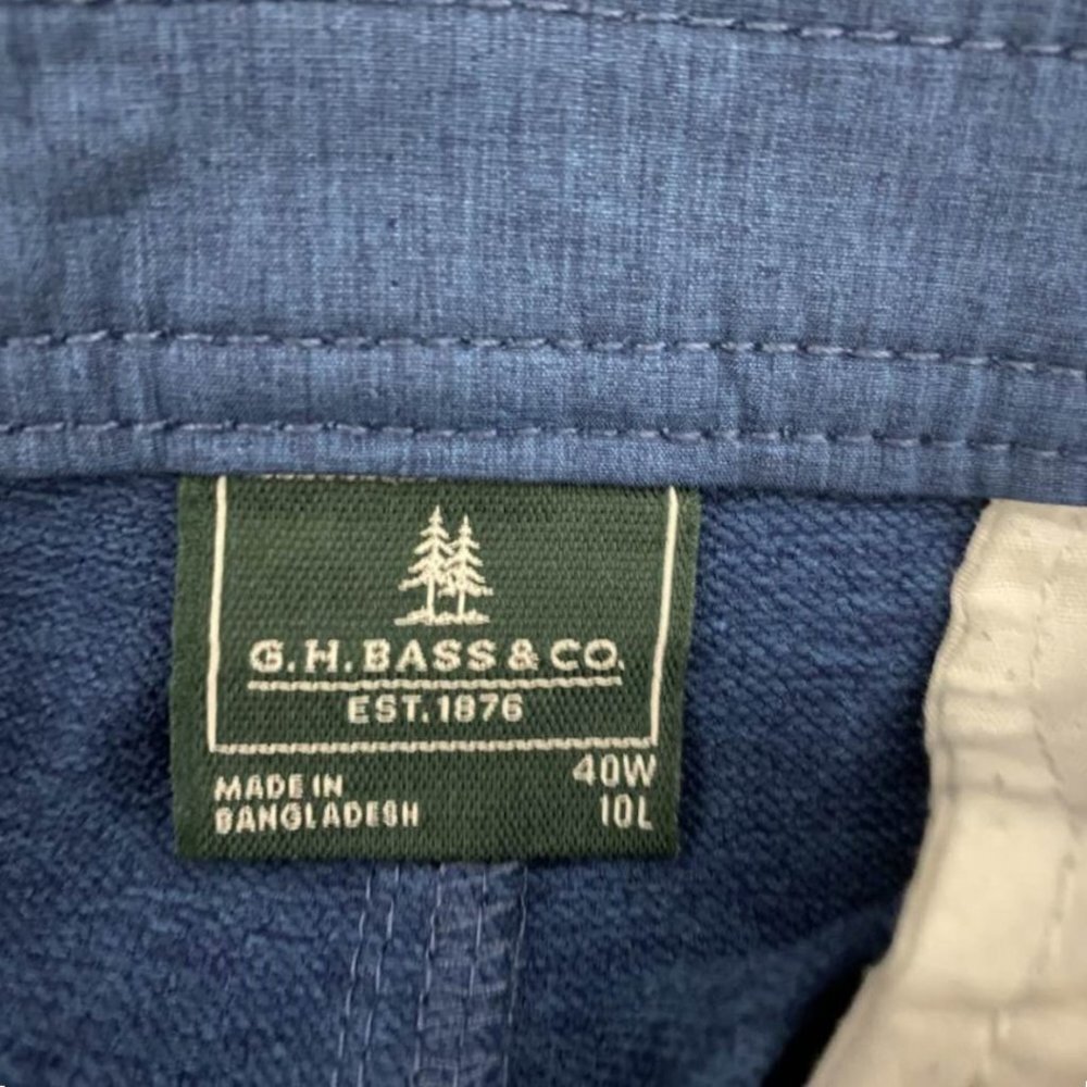 G.H. Bass & Co. Blue Stretch Casual Shorts Men's Size 40 Preppy Golf - Picture 7 of 10